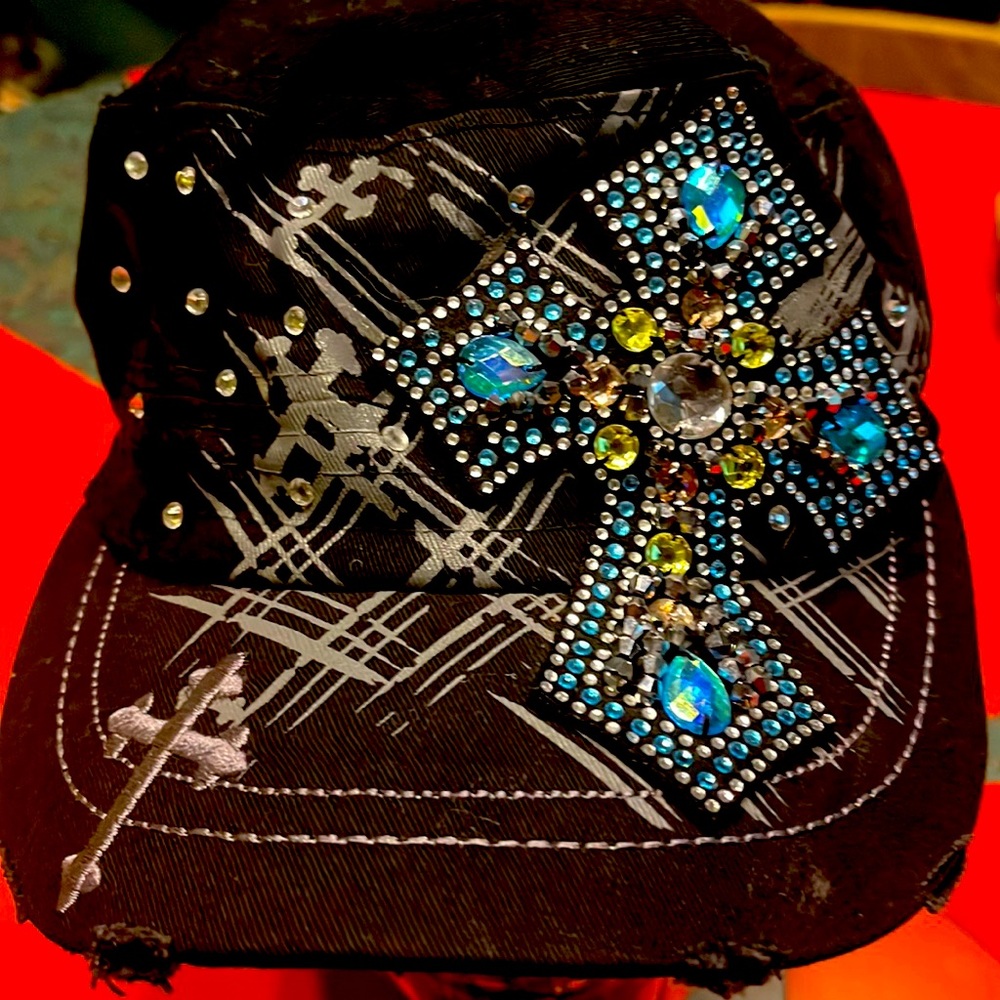 Luxury Headwear Distressed Cap